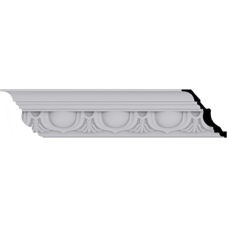 Ekena Millwork 5 5/8"H x 5 1/4"P x 7 5/8"F x 94 1/2"L, (6" Repeat), Artis Crown Moulding MLD05X05X07AR